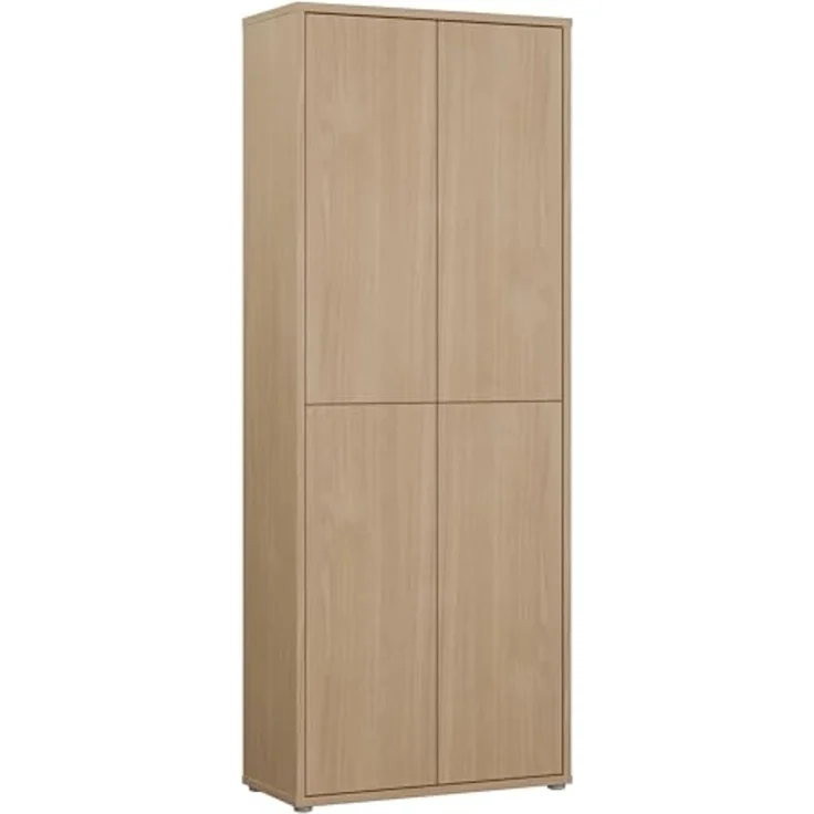 FORTE Schuhschrank Alice Springs, Schuhschrank, Höhe 191,9 cm, 4 Türen, viel Platz (B/H/T 74,5/191,9/34,9 cm) Stauraumschrank, Mehrzweckschrank, Breite 74,5 cm, mit 8 Böden – Bild 1