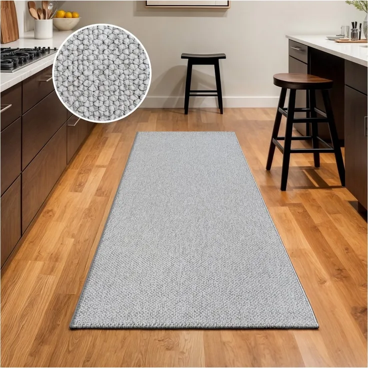 Sanat Teppich Lora Plus, auch als Läufer, rechteckig, Höhe: 5 mm, Kurzflor, uni, gekettelt, Wohnzimmer, Kinderzimmer