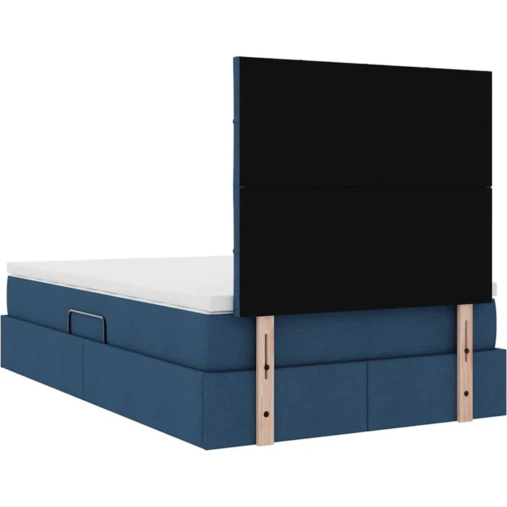 vidaXL LED-Speicherbett mit Matratze Blau 120 x 190 cm Stoff 3372407 – Bild 12