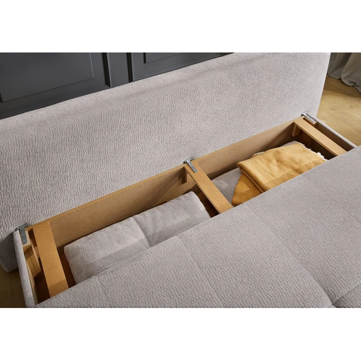 Jockenhöfer Gruppe Schlafsofa Balu, B: 201 cm, Liegefl. 151x201 cm, Dauerschläfer, mit Bettfunktion, Bettkasten & einfachen Hub-Schwenkbeschlag – Bild 2