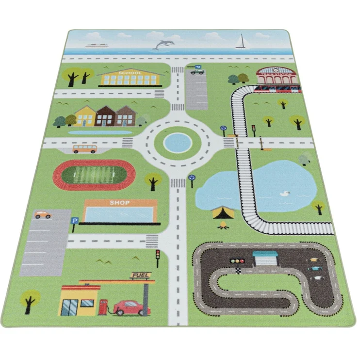 Kinder Teppich Paula rechteckig - 120x170 cm - Grün – Bild 3