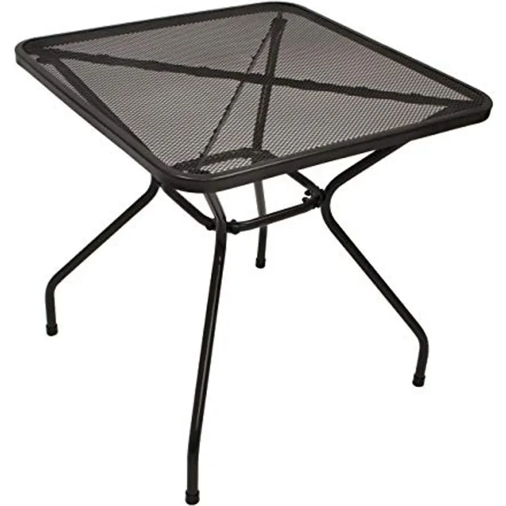 Bistrotisch CLASSIC 70x70 cm quadratisch, Streckmetall anthrazit