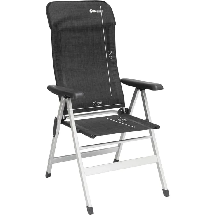 Outwell Klappstuhl Melville Schwarz & Grau 445970 – Bild 4