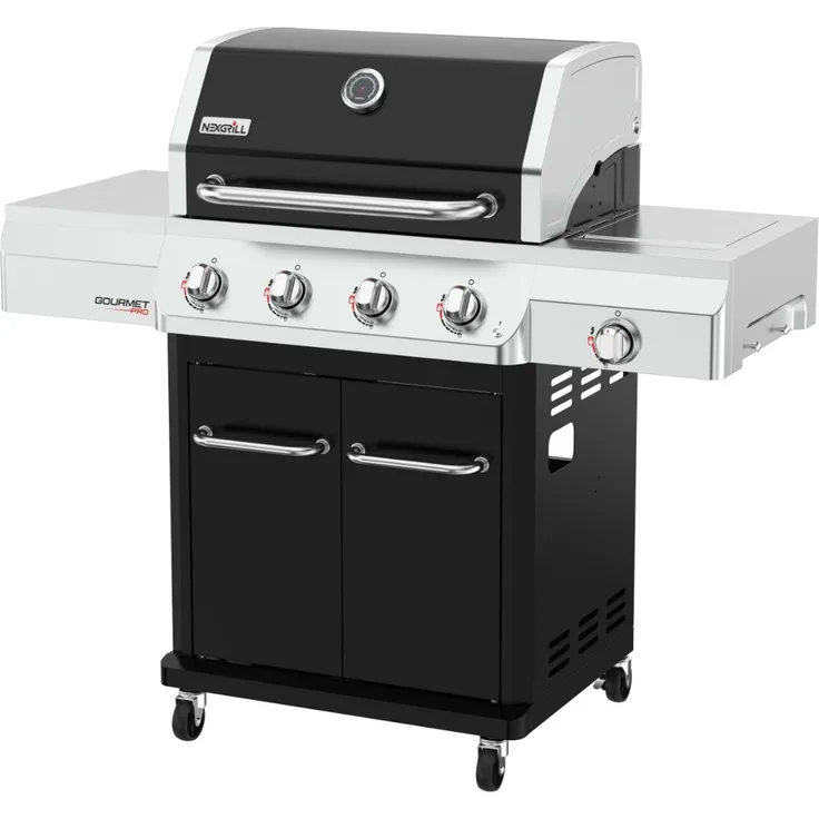 Nexgrill Gasgrill "Gourmet Pro" mit Seitenkochfeld, silber / schwarz,4+1 Brenner