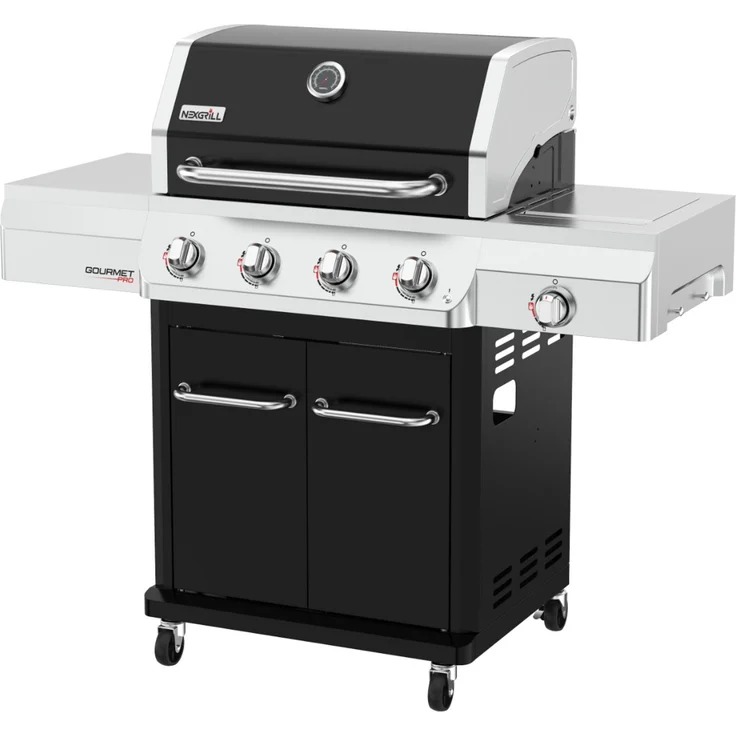 Nexgrill Gasgrill "Gourmet Pro" mit Seitenkochfeld, silber / schwarz,4+1 Brenner – Bild 1