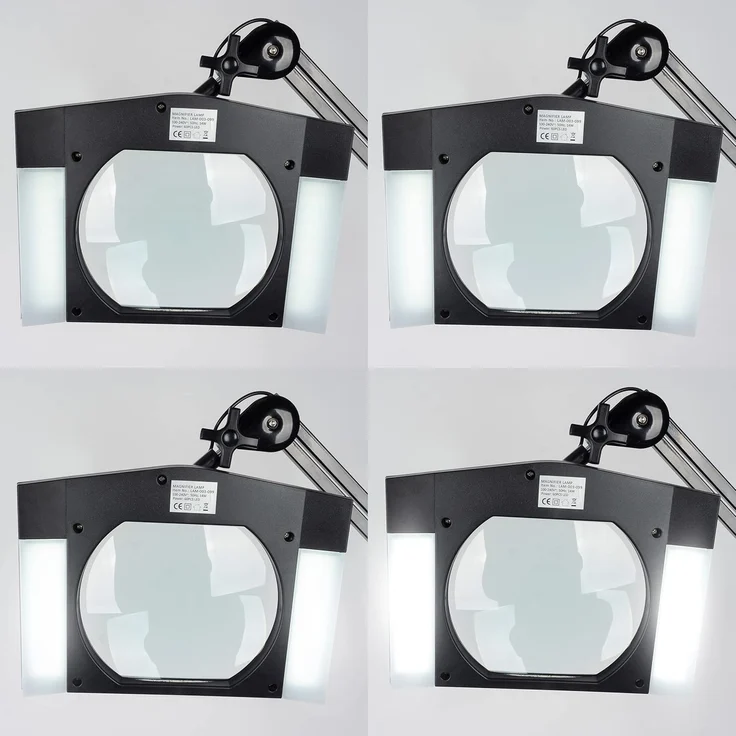 Semplix LED Arbeitslicht - LED Lupen-Lampe 3D Linse 189 x 157 mm / Tischklemme – Bild 5