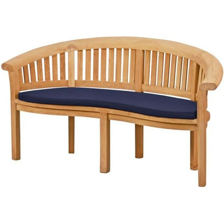 Kai Wiechmann Bankauflage Sitzauflage 139 x 49 cm als hochwertiges Polster für Bananenbank, waschbares & UV-beständiges Kissen für Gartenbank – Bild 2