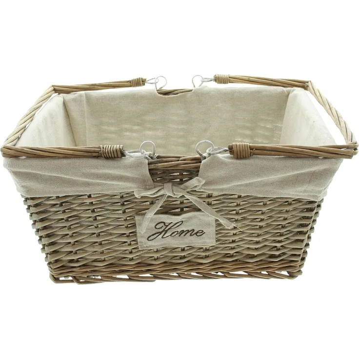 Füllkorb Home Flechtkorb Dekokorb Tischdeko Landhaus Korb Flaschenkorb