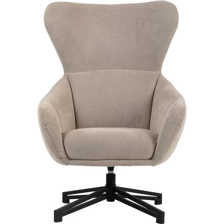 bene living Ohrensessel Marconia - drehbar - beige (1-St), durchgehende Arm- und Rückenlehne - stabiles Metall-Gestell – Bild 4