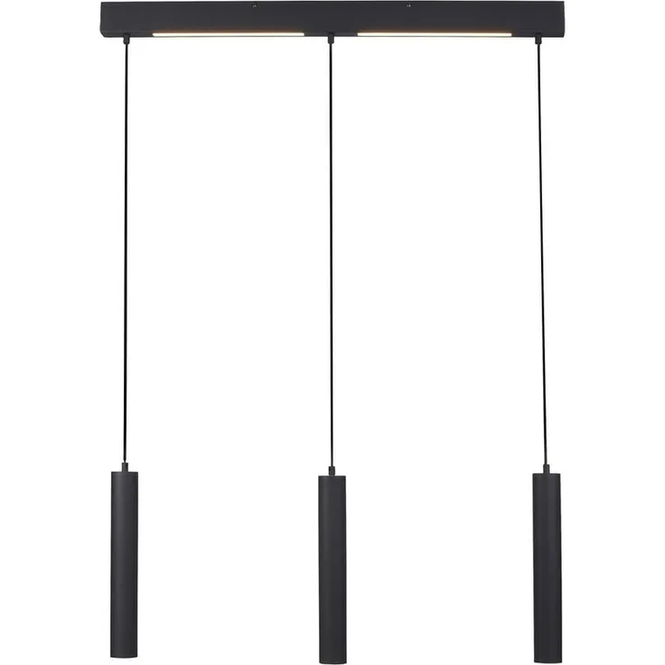 JUST LIGHT LED Stehlampe LED Pendellampe SW DANTE, 1xGU10/10W, Hängeleuchte 1-flammig, Leuchtmittel GU10 wechselbar
