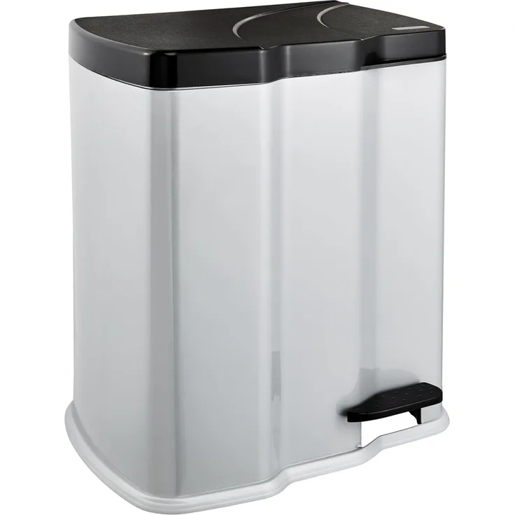 keeeper Mülleimer gunnar, Treteimer 7 l + 15 l, mit 2 Abfallbehältern, Made in Europe