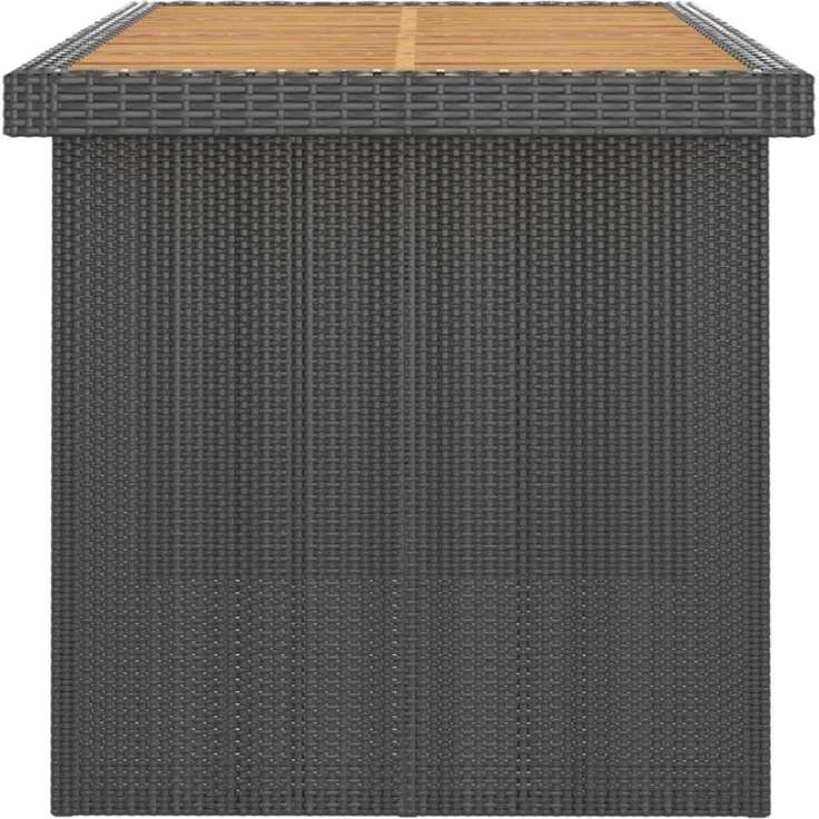 vidaXL 7-tlg. Garten-Essgruppe mit Auflagen Poly Rattan Schwarz 3059346 – Bild 6
