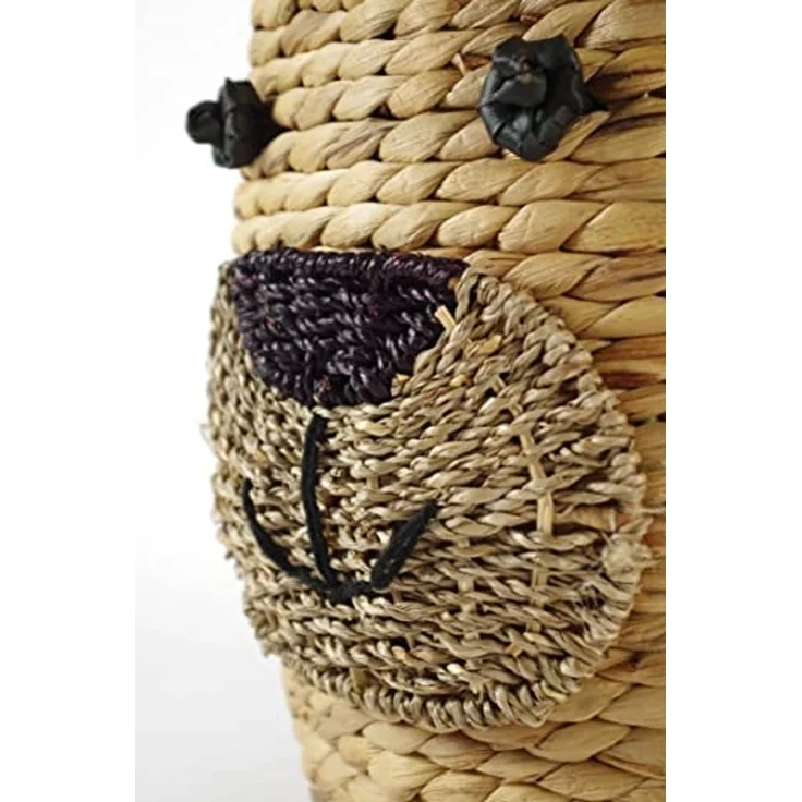 Kobolo Aufbewahrungskorb Wäschebehälter BÄR - Wasserhyazinthe - 42x47 cm – Bild 5