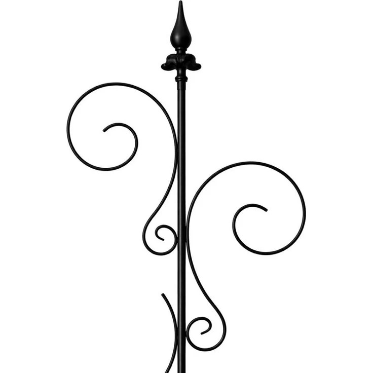 DanDiBo Rankhilfe Rankgitter Metall 145 cm Kletterhilfe Pflanzengitter Kletterpflanzen Erdspieß Bodenstecker 2 Halter Blumenhalter Ranksäule – Bild 4