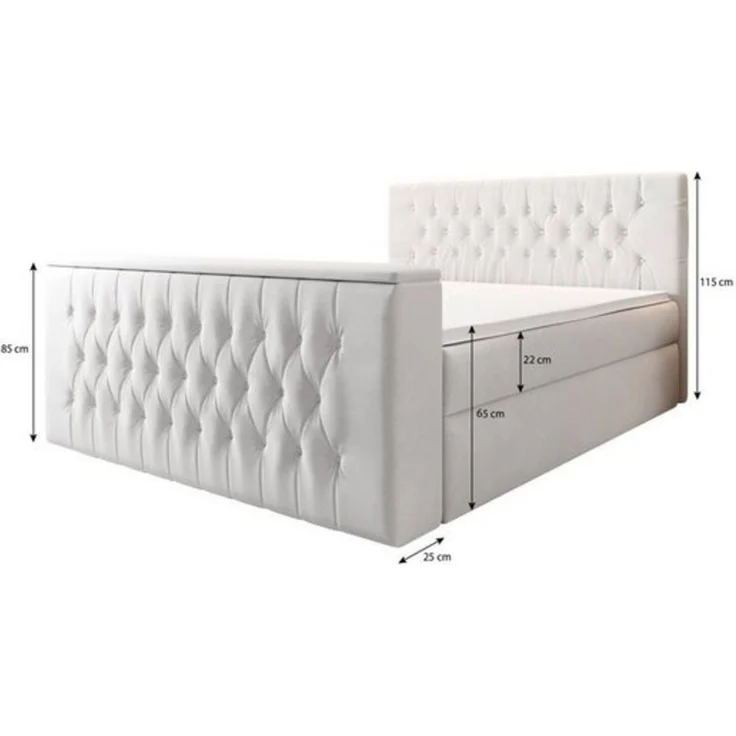 Luxusbetten24 Boxspringbett Velano, mit TV Lift und Stauraum – Bild 4