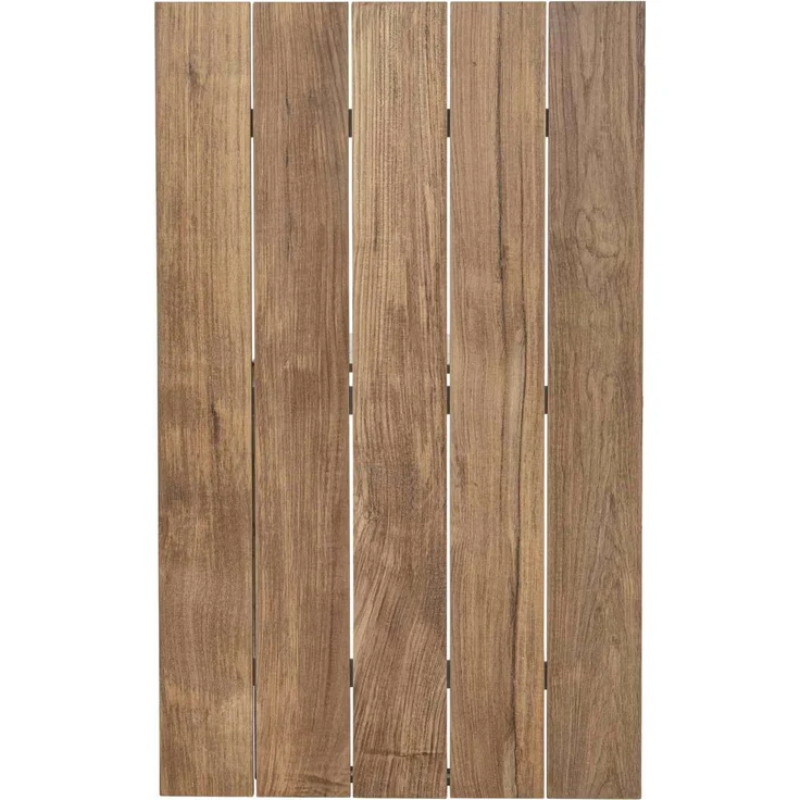 Gartentisch Norema aus Aluminium und Teakholz, modern, ausziehbar für 10–14 Personen, weiß – Bild 6