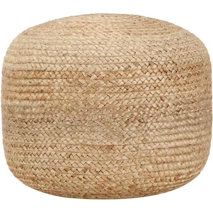 vidaXL Handgefertigter Sitzpuff 45 x 30 cm Jute 248071