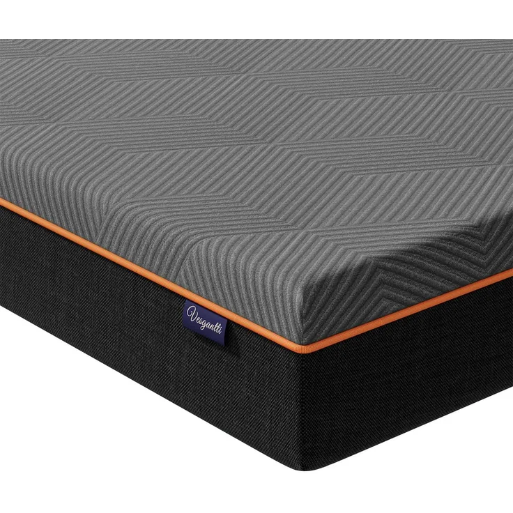 Vesgantti Schaummatratze, ergonomische Matratze Gel-Memoryschaum Matratze mit atmungsaktiver Bezug, Härtegrad H2 & H3 Öko-Tex Zertifiziert (grau-20CM, 120x200 cm)