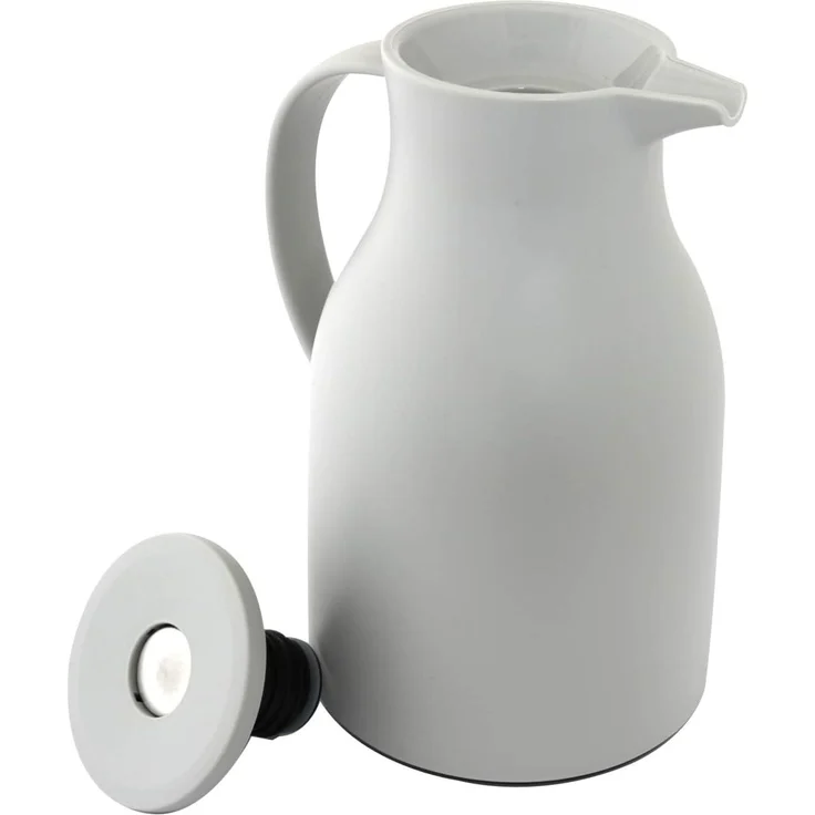 dobman exclusive 401724 Thermokanne Isolierkanne Kaffeekanne Warmhaltekanne 1L. Pearl – Bild 3