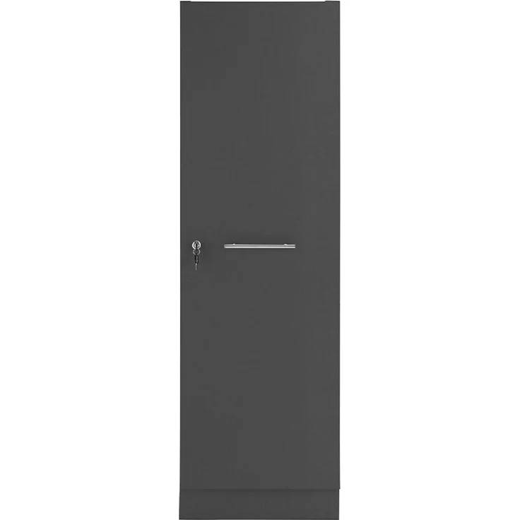 XORA 'PRIMUS' Küchenschrank, Holznachbildung anthrazit, 50 x 162 x 68 cm, mit verstellbaren Füßen und Metallgriff – Bild 2