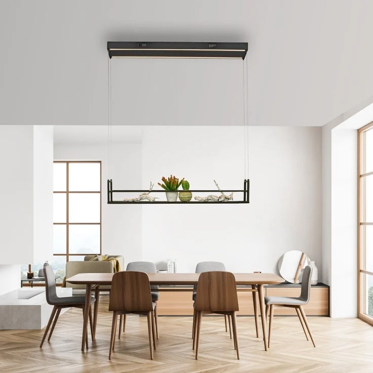 JUST LIGHT 15248-18 SONTURA Pendelleuchte schwarz mit Ablagefläche – Bild 7