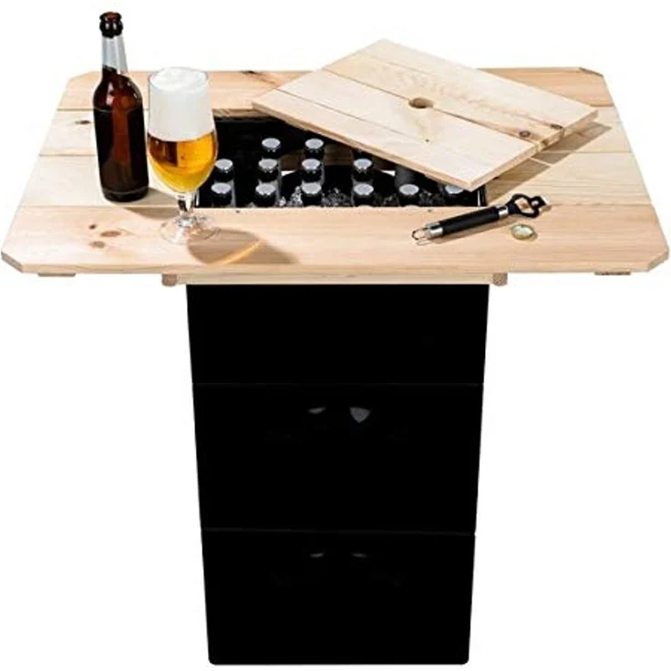 Gravidus Gartentisch Bierkasten Holztisch Bartisch Tischaufsatz – Bild 3
