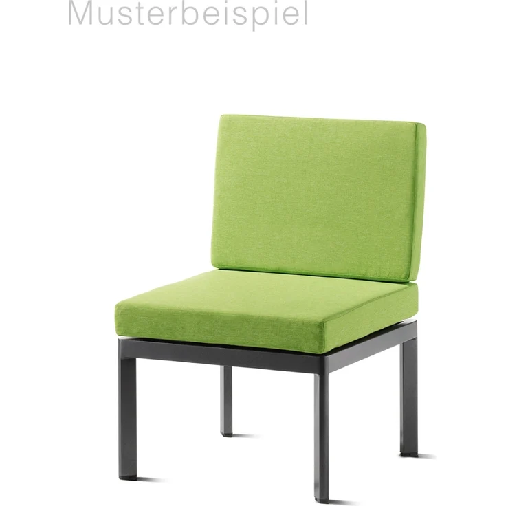 Sieger Lugo Lounge Basis - inkl. 1x Rücken- / Seitenelement + 1x Verbindungselement Einzelteil des Loungesets Lugo, Aluminium Eisengrau, 60 x 36 x 60 – Bild 9