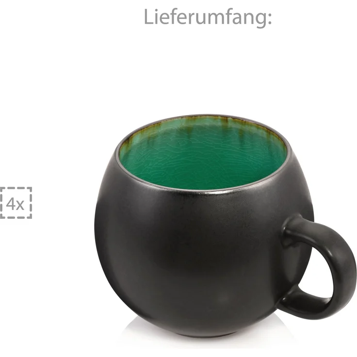 SÄNGER Cappuccinotassen Set Palm Beach 4 teilig – Bild 7