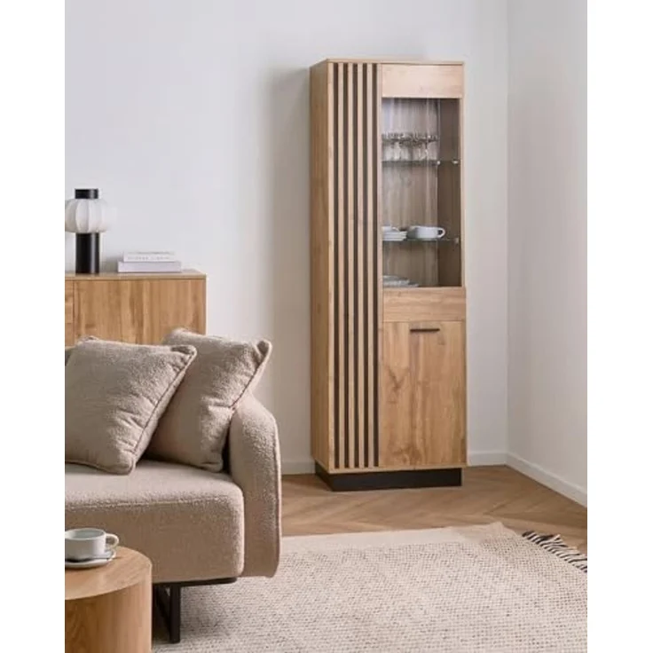 Vitrine mit Glastüren MANAIA 60 cm Braun – Bild 2