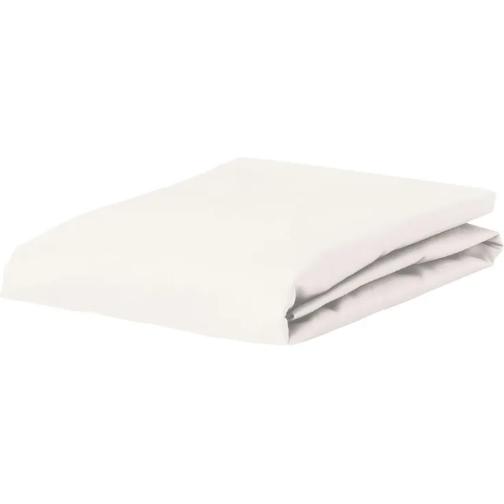 ESSENZA Spannbettlaken Satin Uni Baumwollsatin Sand, 140X200