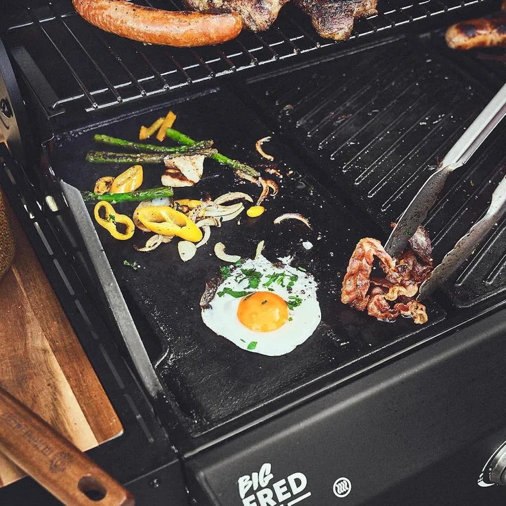 BURNHARD® Gusseisen Wendeplatte Set Fred mit 2-tlg. Grillspachtel und - Multi-Color - #946151 – Bild 7