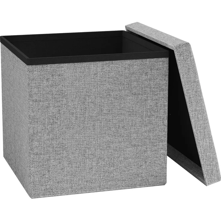 VCM Sitzbank Boxas 921038 Grau H. 38 x B. 38 x T. 38 cm
