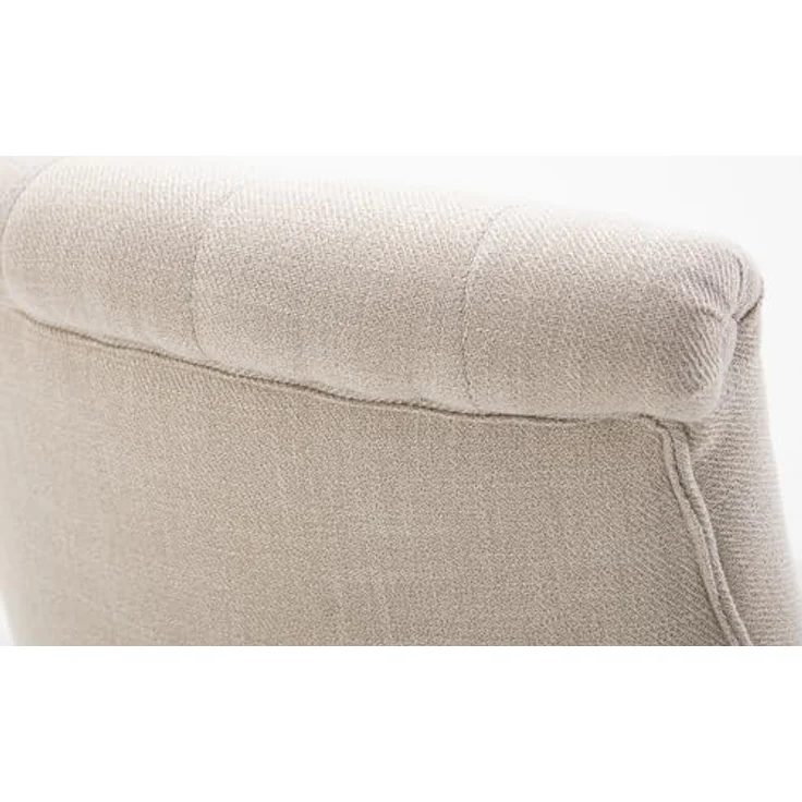 HOMCOM Relaxsessel Sessel mit Rückenkissen, Loungesessel mit Leinenoptik (Fernsehsessel, 1-St, Postersessel), für Wohnzimmer, Schlafzimmer, 52,5 x 69 x 77 cm, Cremeweiß – Bild 9