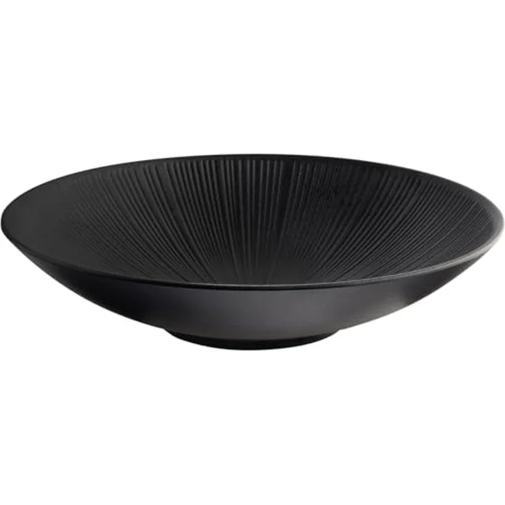 APS Schale NERO - Ø 35 cm, Melamin, (1-tlg), große Servierschale, bruchsicher, stapelbar, spülmaschinengeeignet – Bild 1