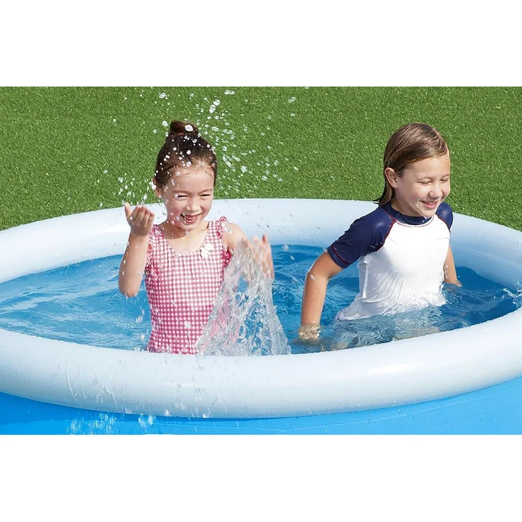 Bestway Fast Set Aufblasbarer Swimmingpool Rund 244x66 cm – Bild 4