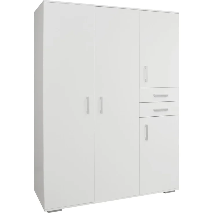 Kinderzimmer Set Sienna, 7-teilig mit mitwachsendem Babybett 70x140 cm, Wickelkommode und Kleiderschrank, Holzwerkstoff, Weiß Matt / Asteiche – Bild 10
