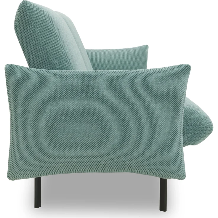 DOMO. collection Sofa 700 003, 2-Sitzer Liege, Rechteckig, Schlaffunktion, Füße mit Filzgleitern, 2er Couch, Polstergarnitur, 234 x 95 x 102 cm (BxTxH), mint – Bild 4