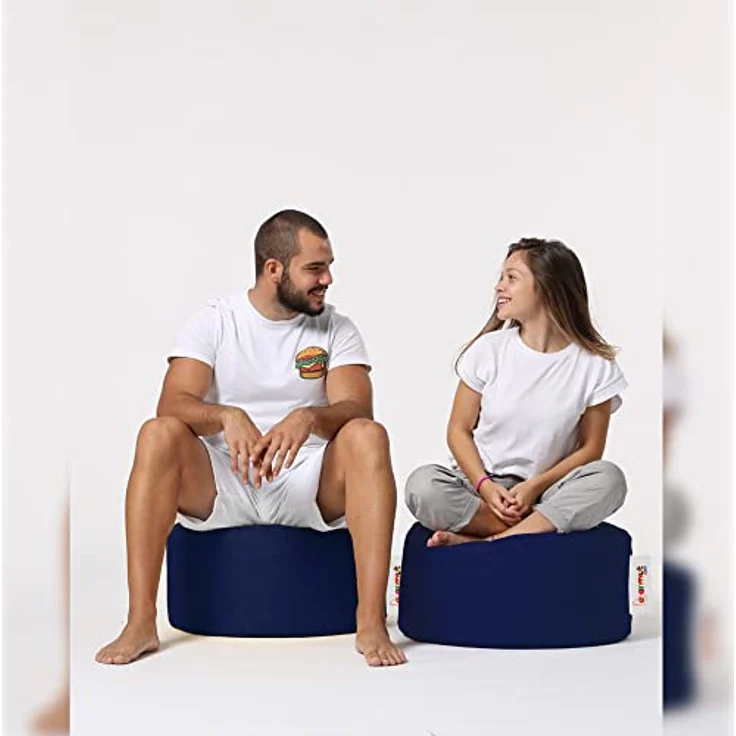 WELL HOME MOBILIARIO & DECORACIÓN Gartenpouf Dunkelblau – Bild 3