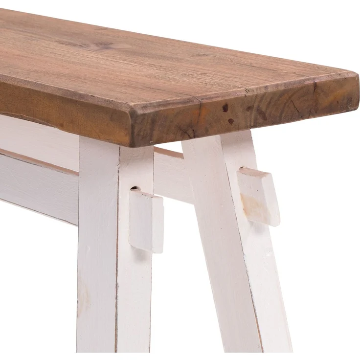 DESIGN DELIGHTS Sitzbank SITZBANK "EAST", Altholz massiv, 118x53x27,5cm (BxHxT), Holzbank, F – Bild 4