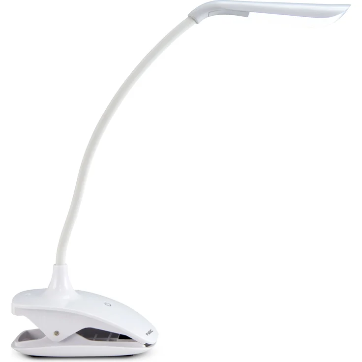 Fysic Wiederaufladbare LED-Lampe mit Klemme Weiß – Bild 1