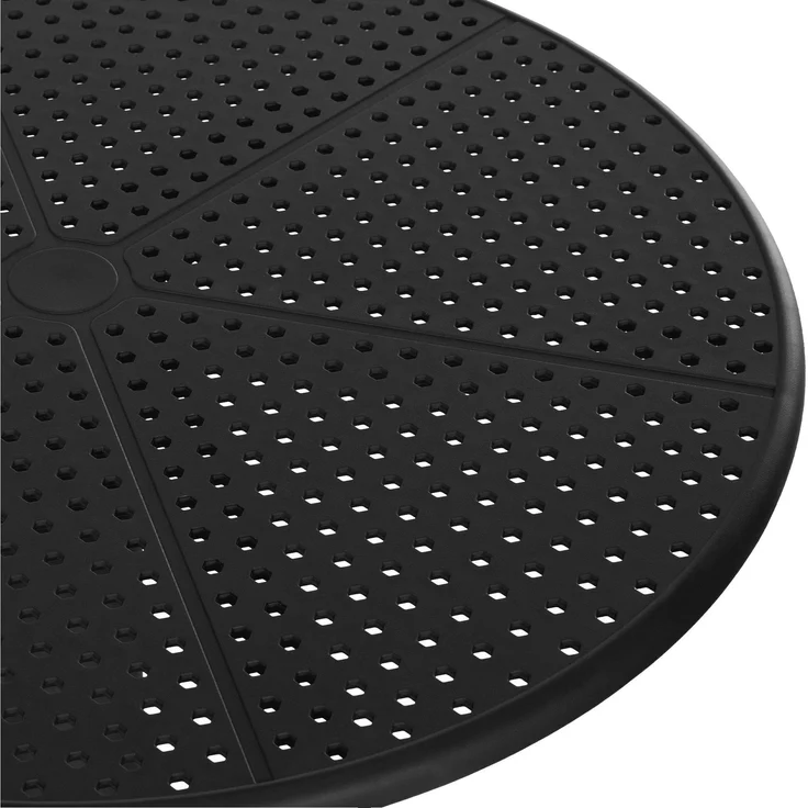 Gartenmöbel-Set SARA mit 2 Stühlen - 168x60x80cm, Kunststoff, Schwarz | Balkonset Gartenset Tisch mit Stühlen Bistroset Outdoor – Bild 6