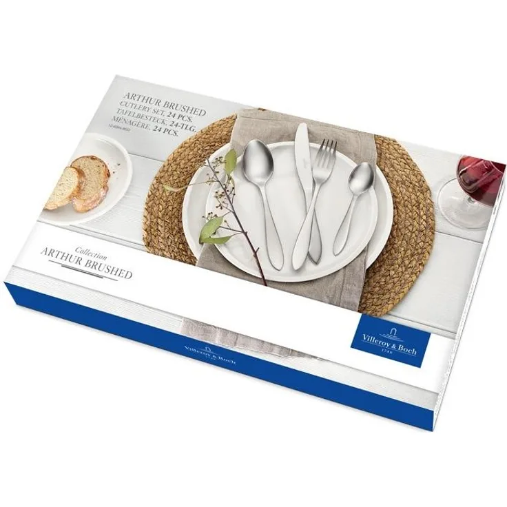 Villeroy & Boch Arthur gebürstet Tafelbesteck 24-teilig