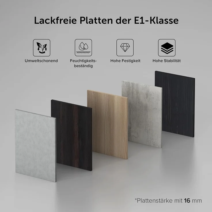 doporro Badmöbel-Set Badmöbel-set Verona Waschbecken-Unterschrank Wandmontage – Bild 5