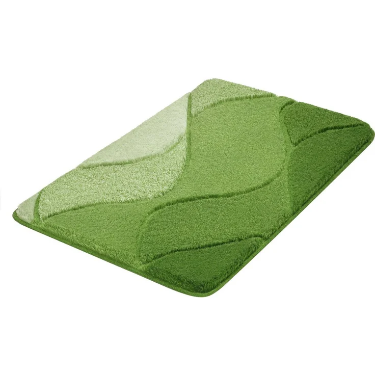 Kleine Wolke Badematte Fiona, Höhe 20 mm, rutschhemmend beschichtet, fußbodenheizungsgeeignet, Polyacryl, rechteckig, Badteppich, modernes Wellen Design, Hoch-Tief Effekt, waschbar – Bild 5