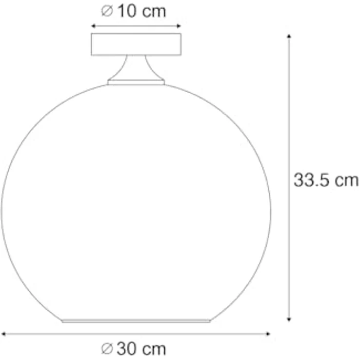 Qazqa Deckenleuchte Sandra, ohne Leuchtmittel, Extra-Warmweiß, QAZQA Deckenleuchte, e27, Grün, Glas, Art Deco – Bild 4