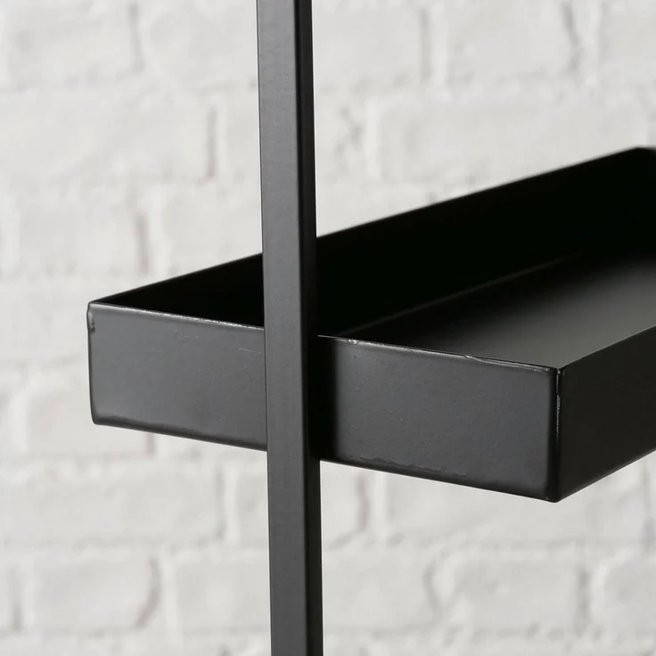BOLTZE GRUPPE GmbH Etagere JAGO, H 38,5 cm, Schwarz, pulverbeschichtet, Eisen, (1-tlg), mit 2 Etagen und Tragegriff – Bild 2