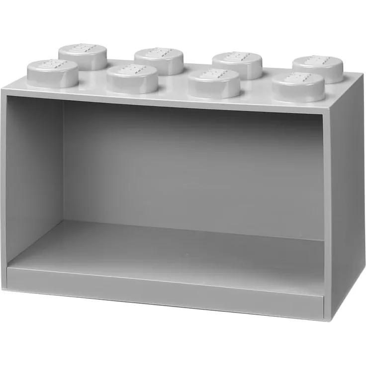 LEGO Wandregal 8 Noppen – grau