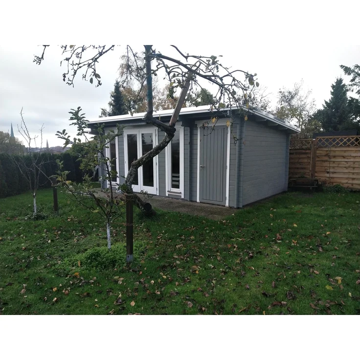 Gartenhaus Jacob 44 C + Abstellraum Natur – Bild 5
