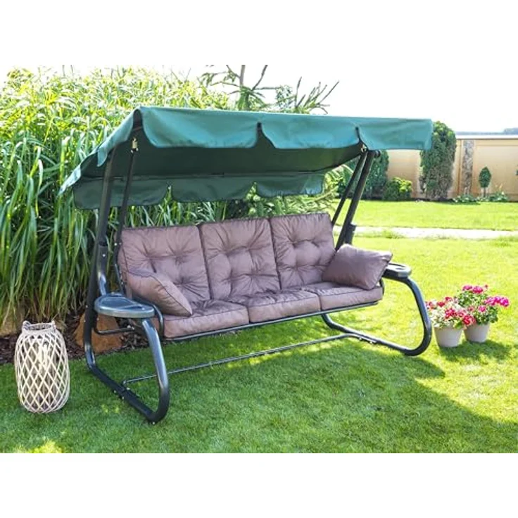 Bjird Bankauflage Venus 50 cm, 60 cm, 100 cm, 120 cm, 150 cm, 180 cm, (2 St), für Gartenbank und Hollywoodschaukel – Bild 13