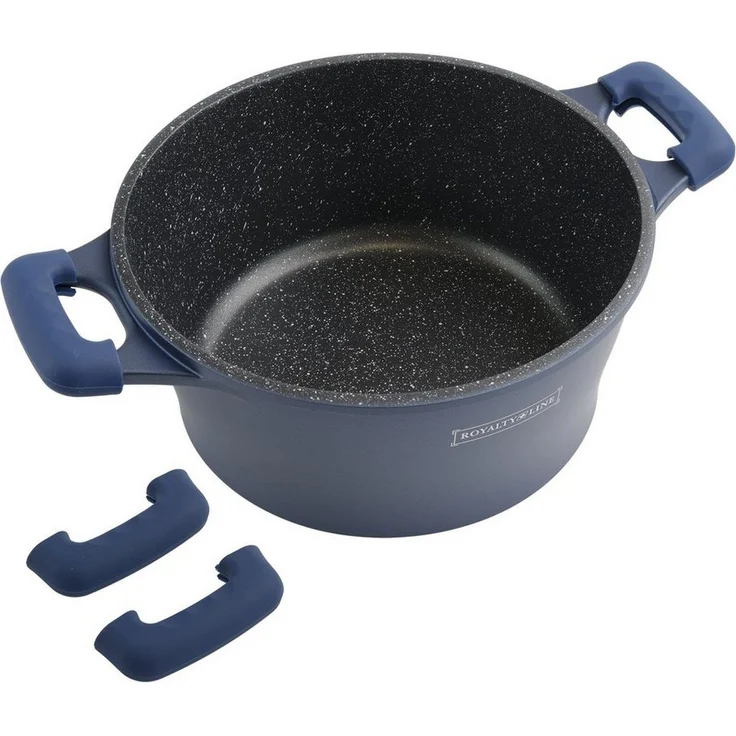 Kochtopf Kasserolle Bratpfannen Set 17-tlg Royalty Line RL-ES2014M Blau – Bild 2